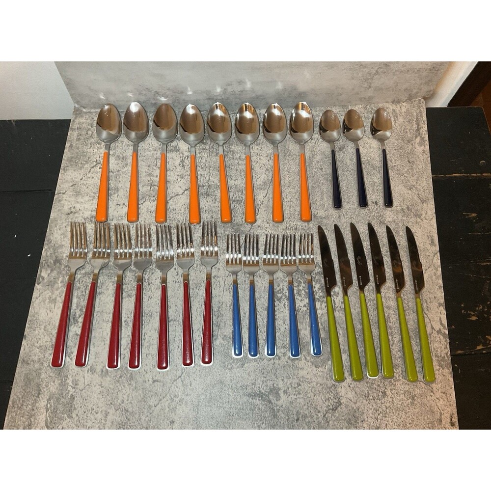 Lot Of 29 Set FIESTA Merengue Flatware Replacement Pieces Serving Forks Spoons +